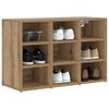 vidaXL Shoe Cabinet with Shelf Artisan Oak 30.51 x 11.81 x 20.08 in