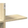 vidaXL Wall Shelf Sonoma Oak Engineered Wood 49.0 in x 7.1 in x 23.8 in