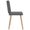 vidaXL Dining Chair Set of 2 Dark Grey