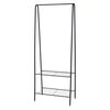 Storage Solutions Garment Rack Black Metal 24.0x13.4x59.8 in Storage