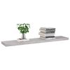 vidaXL Wall Shelf Set of 4 Concrete grey Honeycomb MDF, metal