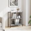 vidaXL Bookcase Grey sonoma Engineered Wood, Powder-Coated Steel Medium