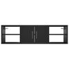 vidaXL Wall Shelf Black 40.2x11.8x11.4" Engineered Wood