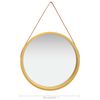 vidaXL Wall Mirror Gold and brown