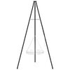 vidaXL Campfire Tripod 2 pcs Black Steel