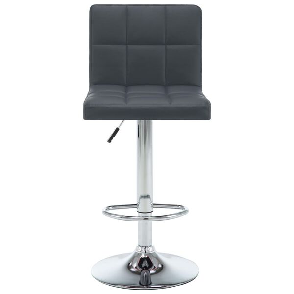 vidaXL Bar Stool Set of 2 Grey