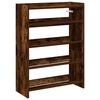 vidaXL Shoe Rack Smoked Oak Engineered Wood Slim Shoe Rack Rectangular