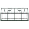 vidaXL Greenhouse Green and transparent Aluminum and polycarbonate Large
