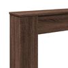 vidaXL Fireplace Surround Brown Oak 39.4x7.9x39.4" Engineered Wood