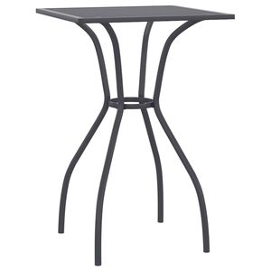 vidaXL Garden Table Anthracite Steel Small Non-slip