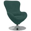 vidaXL Egg Chair Dark Green 24.80 x 28.74 x 35.43 in Velvet