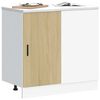 vidaXL Sink Base Cabinet Sonoma oak Engineered wood Medium