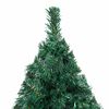 vidaXL Artificial Pre-lit Christmas Tree with Ball Set Green 59.1" PVC