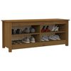 vidaXL Shoe Bench Honey brown Solid pine wood Medium Shoe Bench