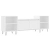 vidaXL TV Cabinet White Engineered Wood, Metal Standard TV Cabinet