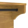 vidaXL Wall-mounted Coat Rack Walnut Solid Pine Wood Medium
