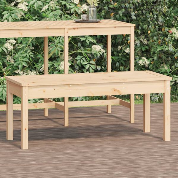 vidaXL Garden Bench Natural wood Solid pine wood Standard Durable