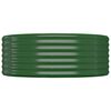 vidaXL Garden Raised Bed Green Powder-coated steel Large Tough