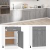 vidaXL Drawer Bottom Cabinet Grey Sonoma Engineered Wood Medium