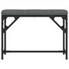 vidaXL Dining Bench Dark Grey, Powder-Coated Steel