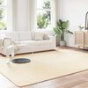 vidaXL Shaggy Rug Cream 100% Polyester 94.5 x 133.9 in Non-slip