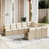 vidaXL Garden Sofa Set Beige