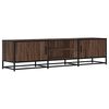 vidaXL TV Cabinet Brown oak Engineered wood, Metal Large TV Cabinet