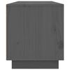 vidaXL TV Cabinet Grey Solid pine wood Medium TV Cabinet Rectangular