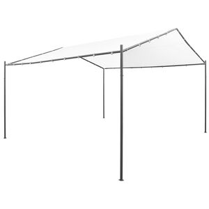 vidaXL Gazebo White Fabric with a PA coating, steel