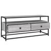 vidaXL TV Cabinet Grey Sonoma Engineered wood, steel Medium TV Cabinet