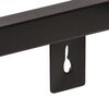 vidaXL Wall Shelf Set of 2 Natural wood and black Rough mango wood, iron