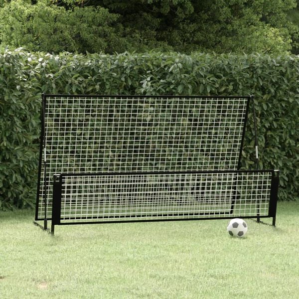 vidaXL 2 in 1 Soccer Rebounder Football Goal 79.5x40.9x47.2" Steel