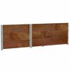 vidaXL Garden Planter Brown Solid pine wood 47.2 x 31.5 in Stackable