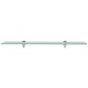 vidaXL Floating Shelf Clear Tempered safety glass Medium Floating Shelf