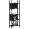 vidaXL Bookshelf Black Engineered wood Large Bookshelf Rectangular