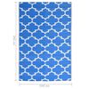 vidaXL Outdoor Rug Blue Polypropylene 74.8 in x 114.2 in Durable