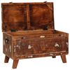 vidaXL Storage Box with Storage 70 x 35 x 40 cm solid reclaimed wood