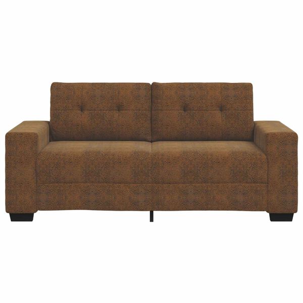 vidaXL Loveseat Sofa with Cushion Brown Faux leather