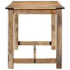 vidaXL Dining Table 55.1"x27.6"x29.5" Solid Wood Mango