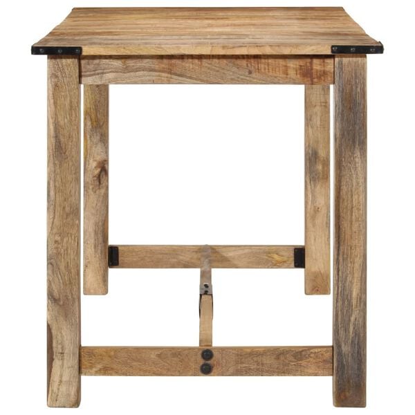 vidaXL Dining Table 55.1"x27.6"x29.5" Solid Wood Mango