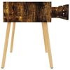 vidaXL Bedside Cabinet Set of 2 Smoked oak Engineered wood Medium