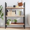 vidaXL Wall Shelf Medium Brown Solid Oak Wood 39.4 x 19.7 in