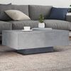 vidaXL Coffee Table Concrete Grey Engineered Wood 33.5 x 21.7 x 12.2 in