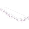 vidaXL Wall Shelf Natural Bamboo Bamboo 39.4 x 7.9 x 1.6 in