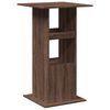 vidaXL Bar Table Brown Oak Engineered Wood Compact Bar Table Square