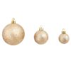 vidaXL Christmas Ball Set of 100 Rose and Gold Plastic Small