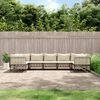 vidaXL Garden Lounge Set Anthracite, Beige
