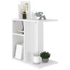 vidaXL Side Table White Engineered wood 19.7 in x 11.8 in x 19.7 in
