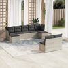 vidaXL Garden Sofa Set Light Grey, Dark Grey