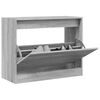 vidaXL Shoe Cabinet Gray Sonoma Engineered Wood Compact Modern